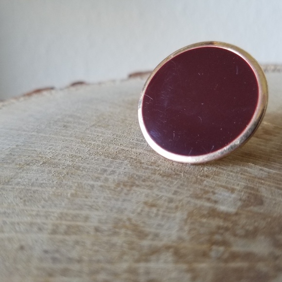 maroon burgandy statement ring - Picture 2 of 6